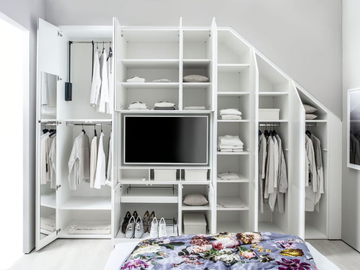MIRIA 101 - Wardrobe with built-in TV by Sudbrock Möbelhandwerk - view 3